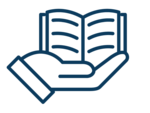 hand holding a book