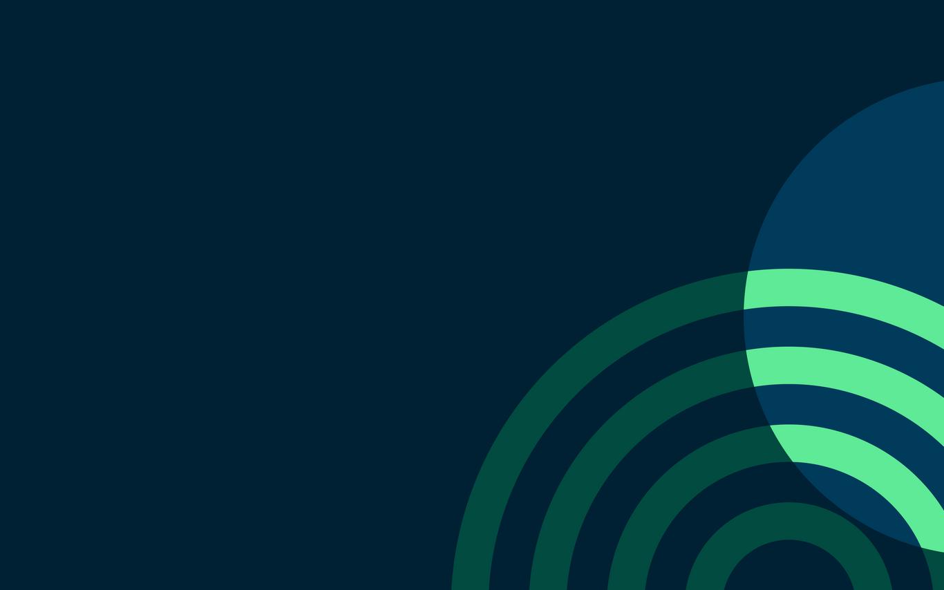 cirlces with patterns in green.